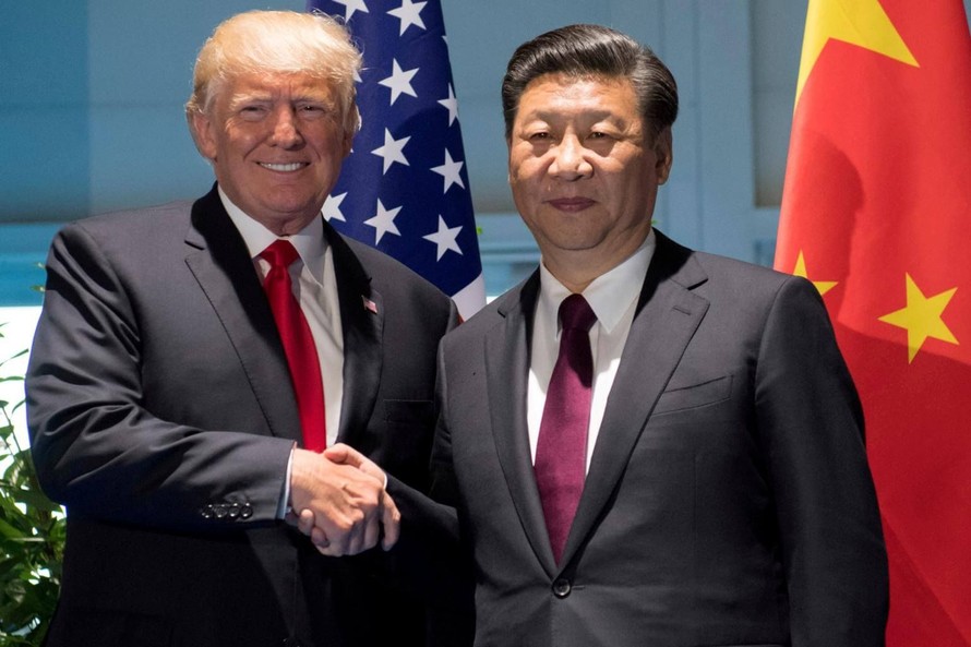 Tổng thống Mỹ Donald Trump và Chủ tịch Trung Quốc Tập Cận Bình .