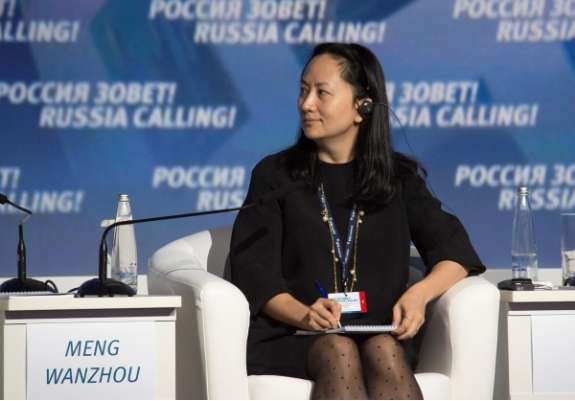 Giám đốc tài chính toàn cầu của hãng công nghệ Huawei- bà Mạnh Vãn Chu. ẢnhL Reuters