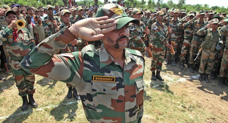 Lính quân đội Ấn Độ. Ảnh: AP