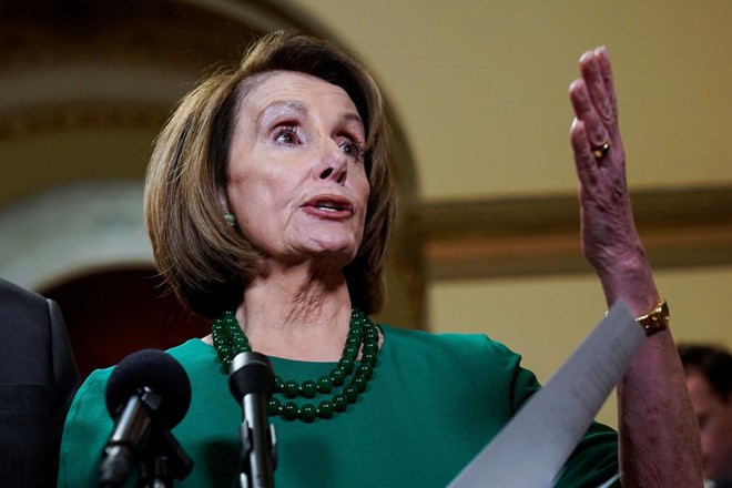 Bà Nancy Pelosi dự kiến được bầu làm chủ tịch Hạ viện vào ngày 3/1. Ảnh: Reuters.