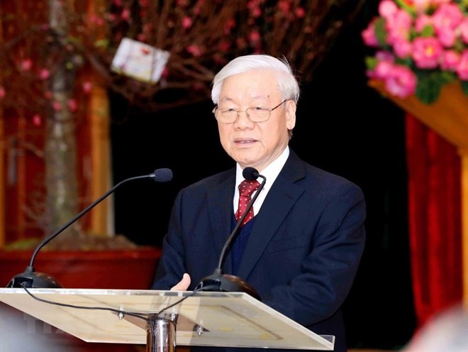Tổng Bí thư, Chủ tịch nước Nguyễn Phú Trọng . Ảnh Vienamplus
