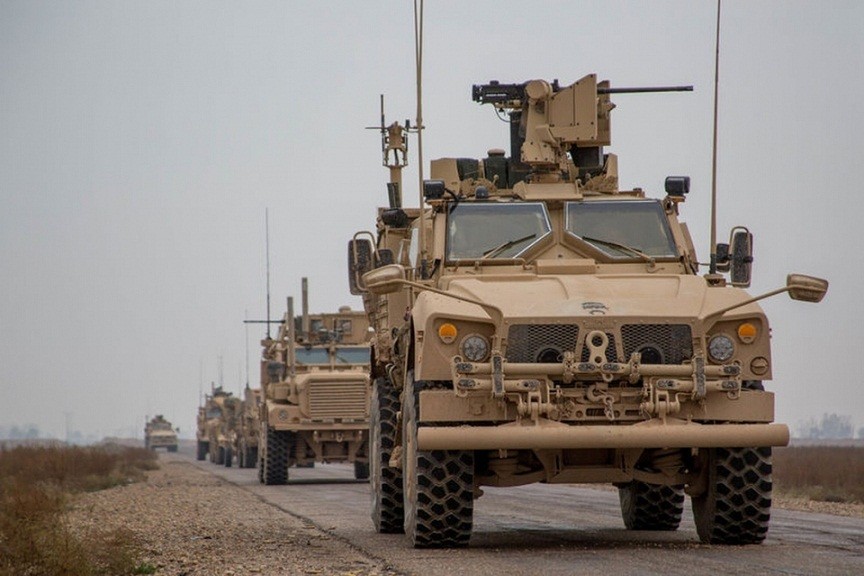 ​Mỹ điều động 100 xe quân sự từ Iraq sang Syria. Ảnh minh họa. 