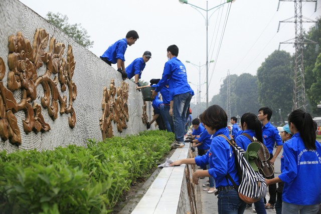 Thanh niên Thủ đô tham gia tình nguyện bảo vệ môi trường