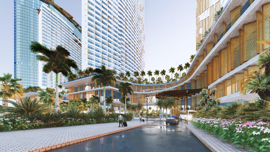 Phối cảnh dự án: Tổ hợp SunBay Park Hotel & Resort Phan Rang cung cấp 3.300 phòng khách sạn cho du khách.