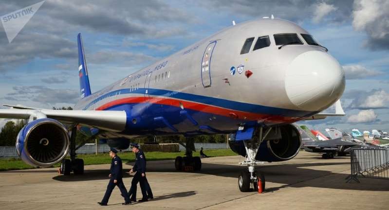Máy bay trinh sát mới nhất của Nga Tu-214ON. Ảnh: Sputnik