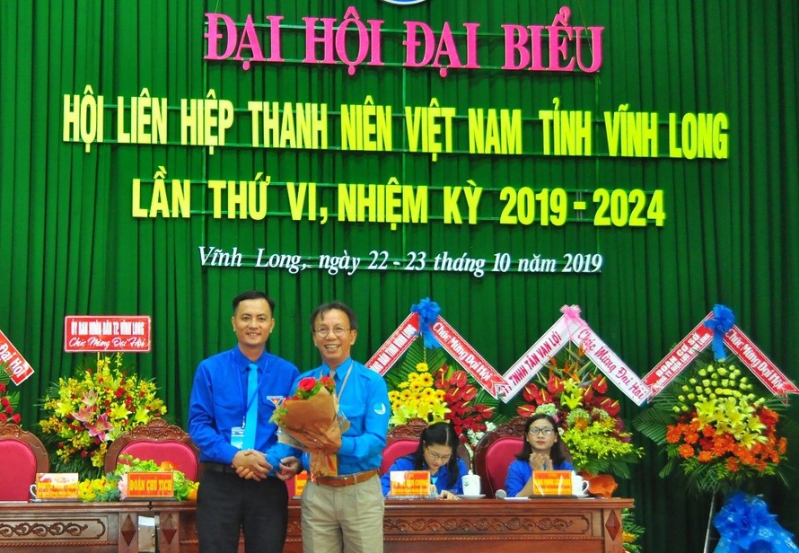 Anh Nguyễn Minh Thiện tái đắc cử Chủ tịch Hội LHTN Việt Nam tỉnh Vĩnh Long