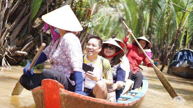 Du lịch Ðồng bằng sông Cửu Long là một trong số điểm đến hút khách tết dương lịch 2019. Ảnh: NGUYÊN KHÁNH