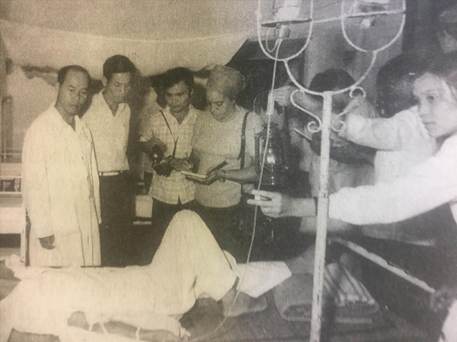 Bệnh viện Lạng Sơn cấp cứu thương binh 1979 (ảnh tư liệu) 