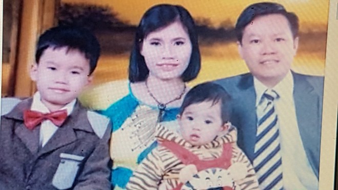 Vợ chồng Nguyễn Bá Dũng, con trai Nguyễn Bá Lại và 2 cháu nhỏ