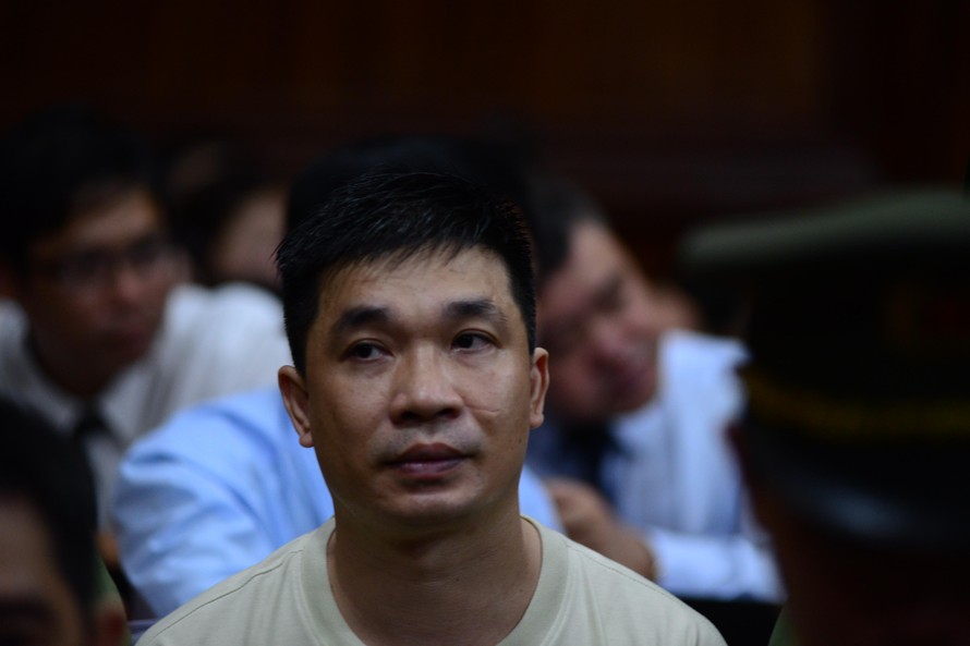 Bị cáo Văn Kính Dương tại phiên tòa chiều qua 14/5 Ảnh: Tân Châu