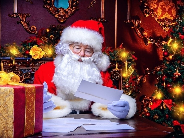 Giáng sinh là mùa để các em bé trổ tài viết thư cho ông già Noelảnh: Shutterstock