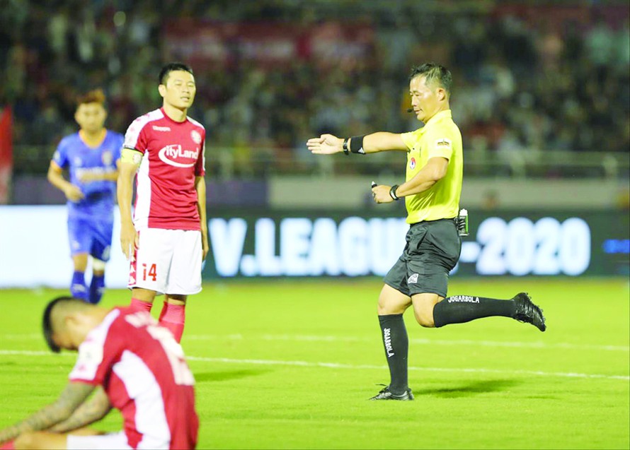 TP Hồ Chí Minh rất cần 3 điểm trong trận đấu với Quảng Ninh chiều nay ảnh: ĐỨC ANH 