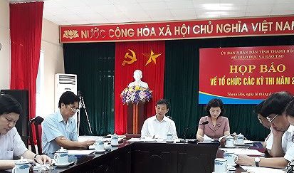 Thanh Hóa: Họp báo nóng thi THPT Quốc gia