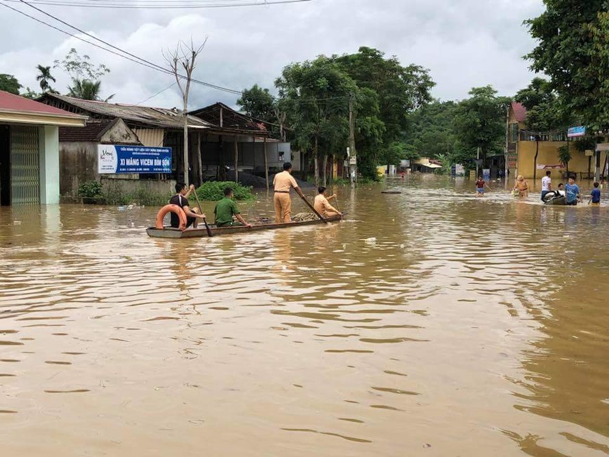 Ngập lụt ở huyện Bá Thước