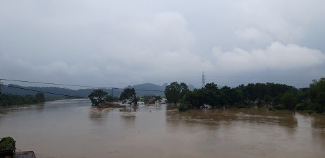 Nước dâng cao tại TP Thanh Hóa