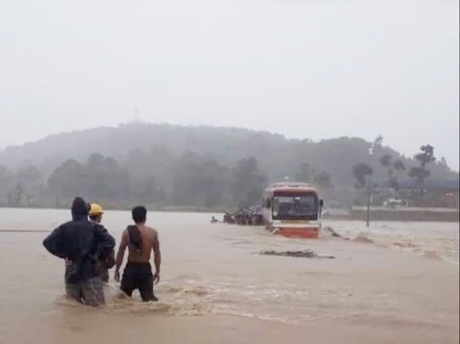 Thanh Hóa nhiều nơi lại ngập lụt, thiệt hại do mưa bão số 4