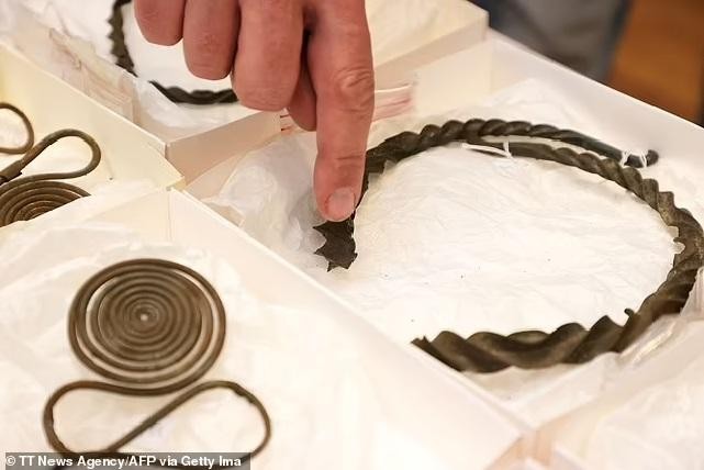 Những món đồ trang sức bằng đồng có niên đại 2.500 năm vừa được một người đàn ông tình cờ phát hiện trong rừng.