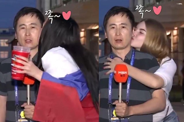 Nam phóng viên bị ‘cưỡng hôn’ khi tác nghiệp World Cup