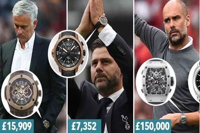 Các HLV Premier League xuất hiện với những chiếc đồng hồ siêu sang.