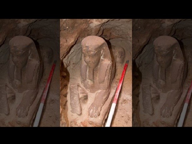 Tượng nhân sư tuyệt đẹp được phát hiện tại ngôi đền Ai Cập cổ đại