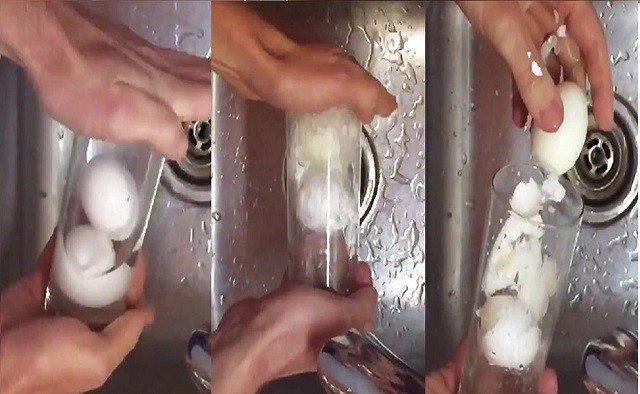Cách bóc vỏ trứng luộc trong 30 giây