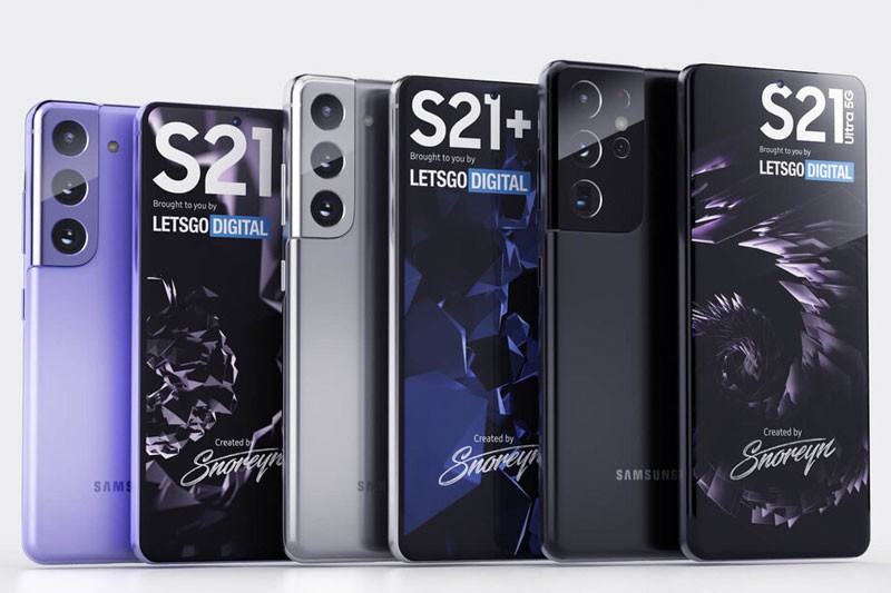 Rò rỉ dung lượng và màu sắc của Samsung Galaxy S21 Series 