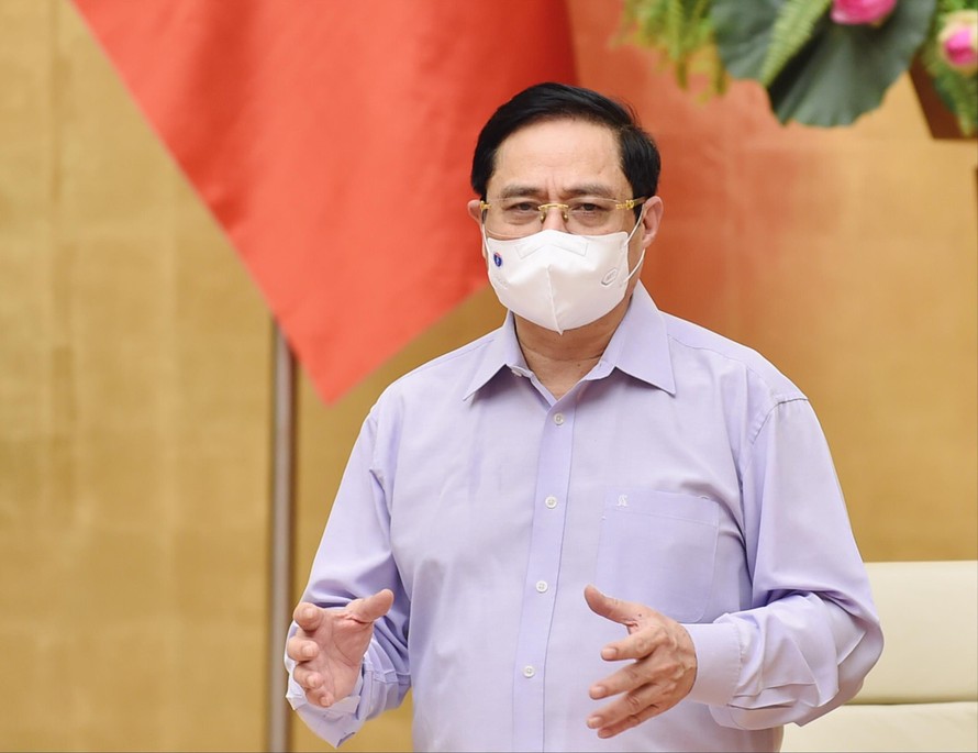 Thủ tướng Phạm Minh Chính chủ trì cuộc họp với các địa phương về phòng, chống dịch COVID-19 