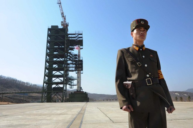 Bãi phóng tên lửa Tongchang-ri của CHDCND Triều Tiên Ảnh: ABC