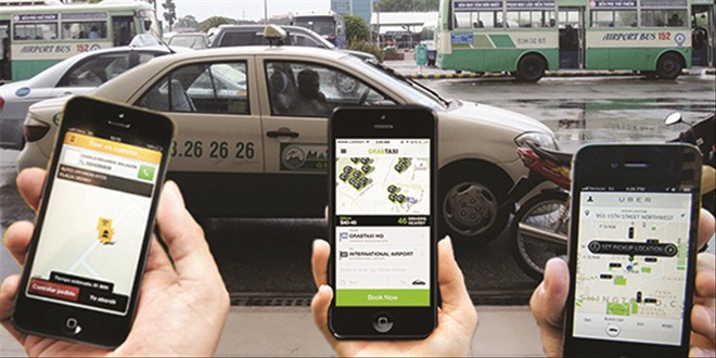 Taxi công nghệ đang "lấn sân" taxi truyền thống
