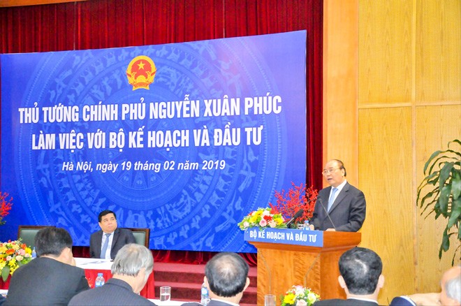 Thủ tướng Nguyễn Xuân Phúc đề nghị Bộ KH-ĐT không ngừng bứt phá, tiên phong với vai trò tham mưu trưởng