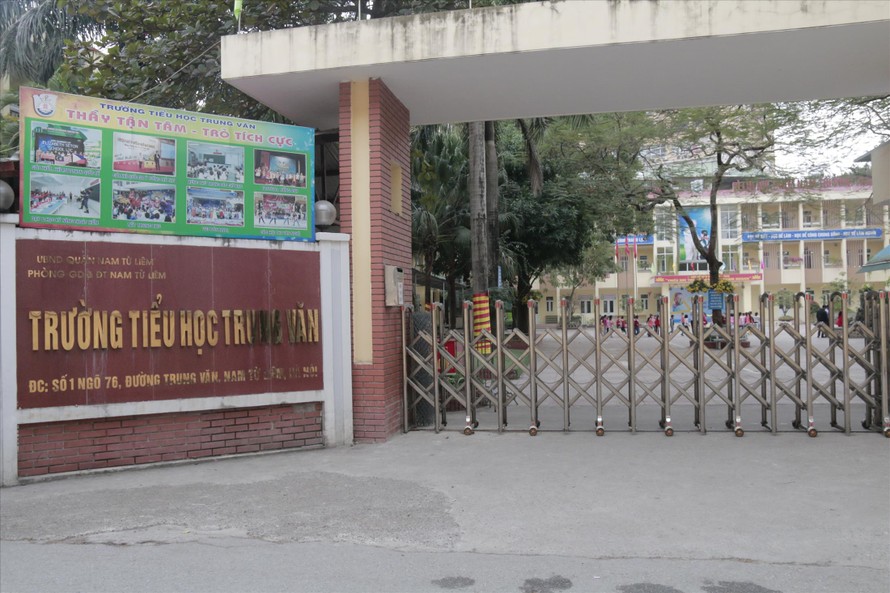 Trường tiểu học Trung Văn, nơi phụ huynh gửi đơn tố giáo viên đánh học sinh
