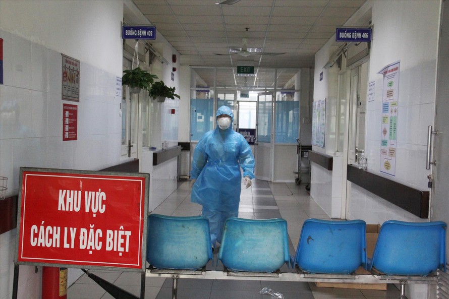 Khu vực cách ly các trường hợp nghi ngờ nhiễm virus corona tại Khoa Y học nhiệt đới, bệnh viện Đà Nẵng