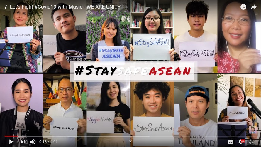 Các giọng ca đại diện ASEAN lan truyền thông điệp ở nhà để giữ an toàn vượt qua COVID-19