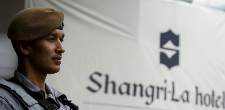An ninh được thăt chặt tại Đối thoại Shangri-La. Ảnh SCMP