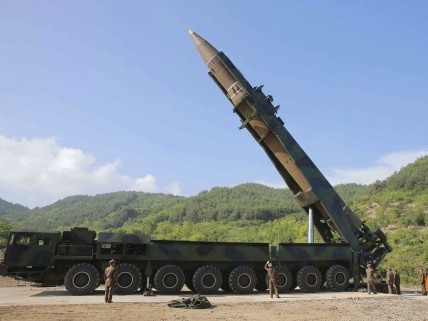 Vụ thử tên lửa ICBM của Triều Tiên ngày 4/7 là cột mốc có ý nghĩa trong việc hoàn thiện nó vào năm 2018. Ảnh: SCMP