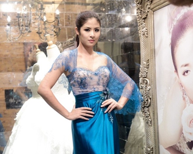 Hoa hậu Ngọc Hân rất có duyên với các chương trình trình diễn thời trang Việt- Ý.