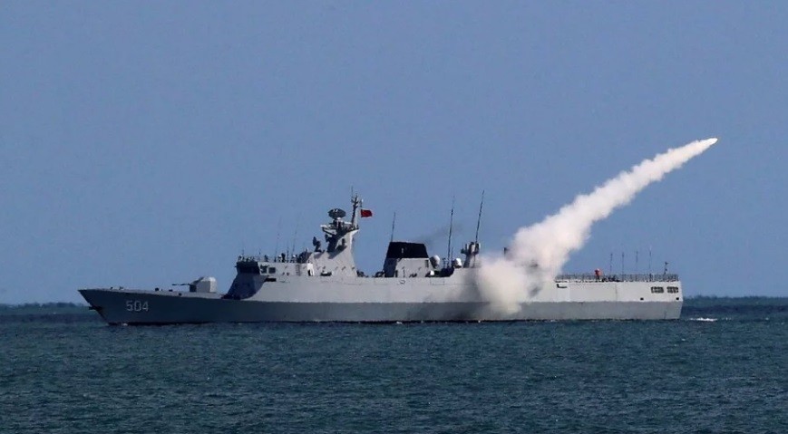 Trung Quốc tập trận bắn đạn thật trên biển Hoa Đông ngày 18/7.