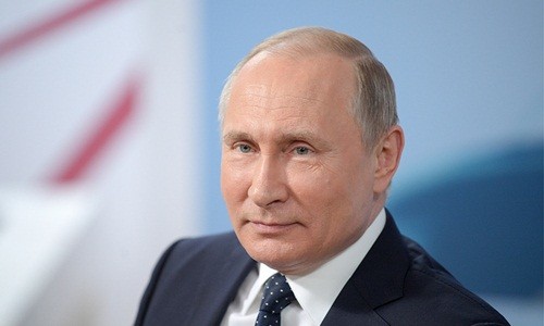 Tổng thống Nga V.Putin bày tỏ tin tưởng chuyến thăm chính thức sắp tới của Tổng Bí thư Nguyễn Phú Trọng tới Liên bang Nga. Ảnh: TASS