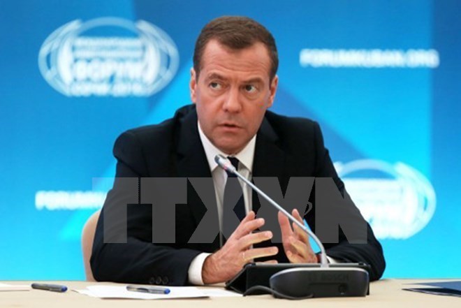 Thủ tướng Liên bang Nga D.A. Medvedev. Ảnh: TTXVN