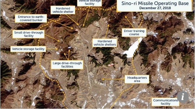 Ảnh chụp bãi điều hành tên lửa Sino-ri đề ngày 27/12/2018 do CSIS thực hiện.