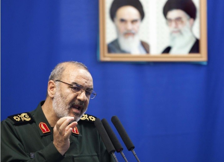 Chuẩn tướng Hossein Salami, phó trưởng Quân đoàn Vệ binh Cách mạng Hồi giáo tinh nhuệ Iran.