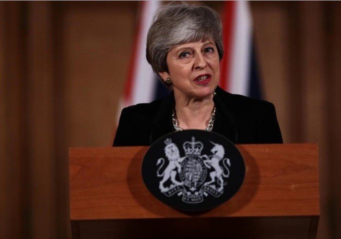 Thủ tướng Anh Theresa May tại cuộc họp nội các kéo dài 7 tiếng đồng hồ ngày 2/4 nhằm tìm ra giải pháp tối ưu cho Brexit.