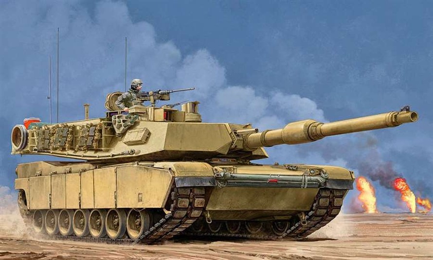 Xe tăng M1A2 Abrams, loại xe tăng được đánh giá là tốt nhất của Mỹ, cũng có tên trong danh mục mua sắm vũ khí mới của Đài Loan. Ảnh minh họa.