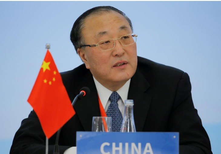 Trợ lý Bộ trưởng Ngoại giao Trung Quốc Trương Quân. Ảnh: Getty Images