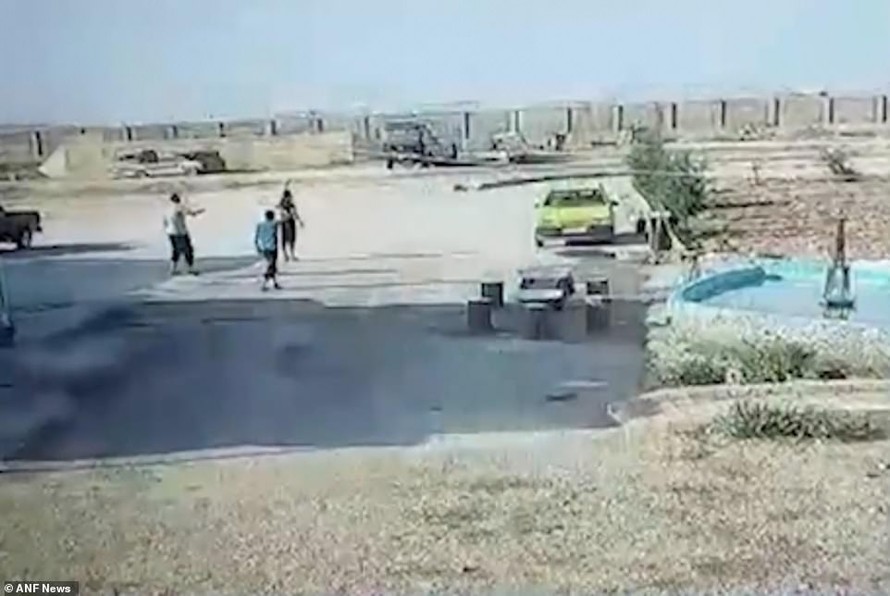 Hình ảnh video cho thấy nhiều tù binh IS vượt ngục.