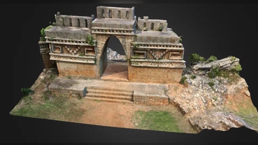 Nền văn minh của người Maya cổ đại được mô phỏng trên mô hình 3D.