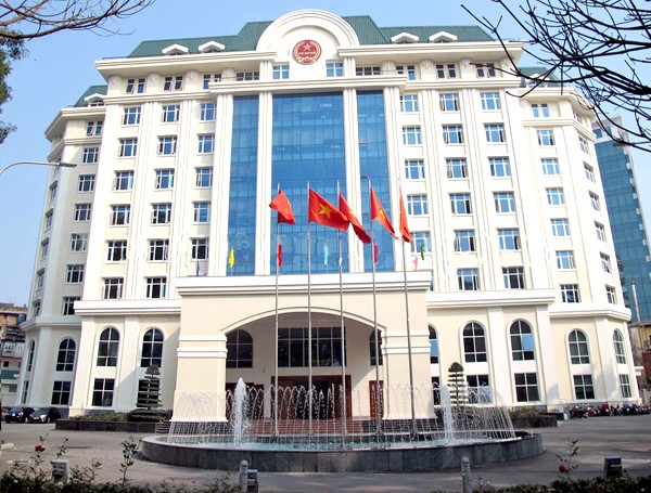 Trụ sở hoành tráng mới đưa vào sử dụng của Tổng cục Thuế tại phố Lò Đúc, Hà Nội.