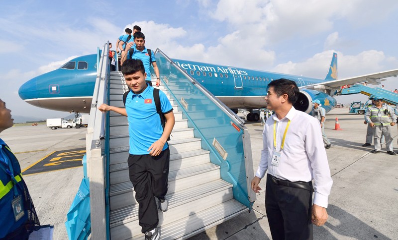 Đội tuyển Việt Nam sẽ về nước bằng máy bay thân rộng A350-900.