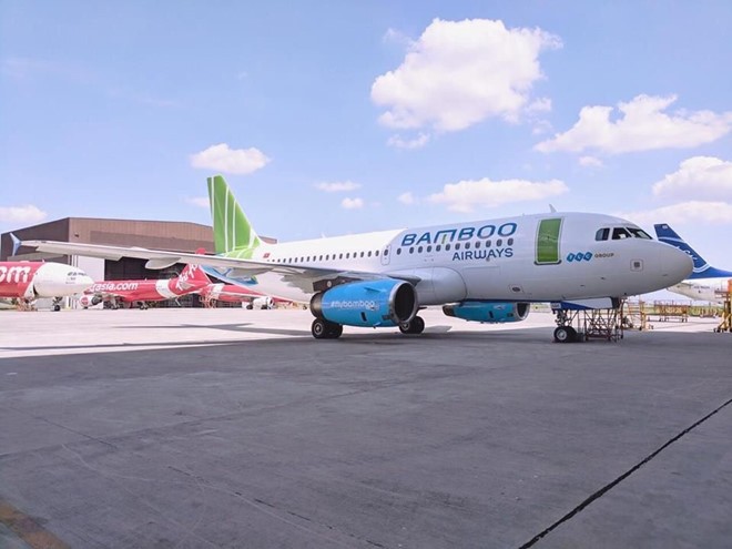 Máy bay A321 của Bamboo Airways thuê đã được đưa về Việt Nam.