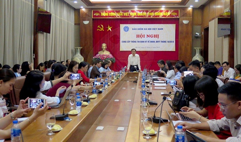 Phó Tổng Giám đốc BHXH Việt Nam Đào Việt Ánh chủ trì Hội nghị Cung cấp thông tin định kỳ về BHXH, BHYT tháng 10/2018.